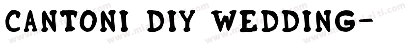 Cantoni DIY Wedding字体转换